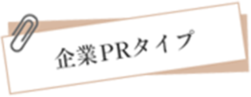 企業PRタイプ